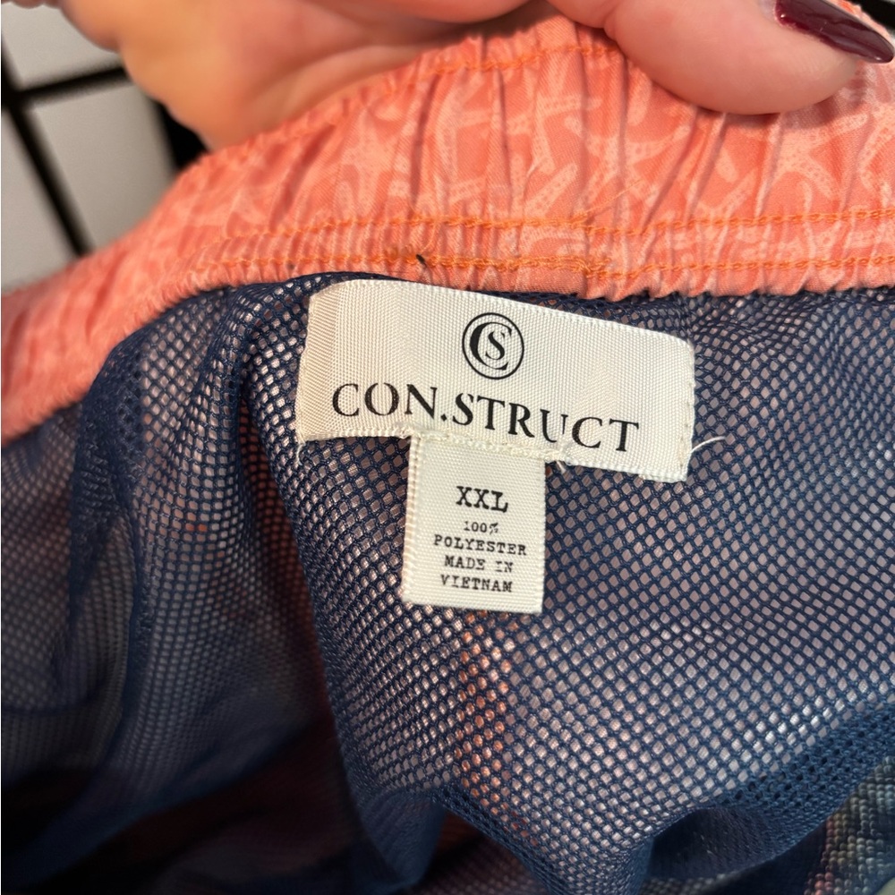 CON.STRUCT Men's Coral Swim Trunks